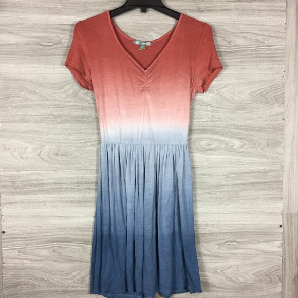 Good Luck Gem V Neck Tri Color Dress - Picture 3 of 6
